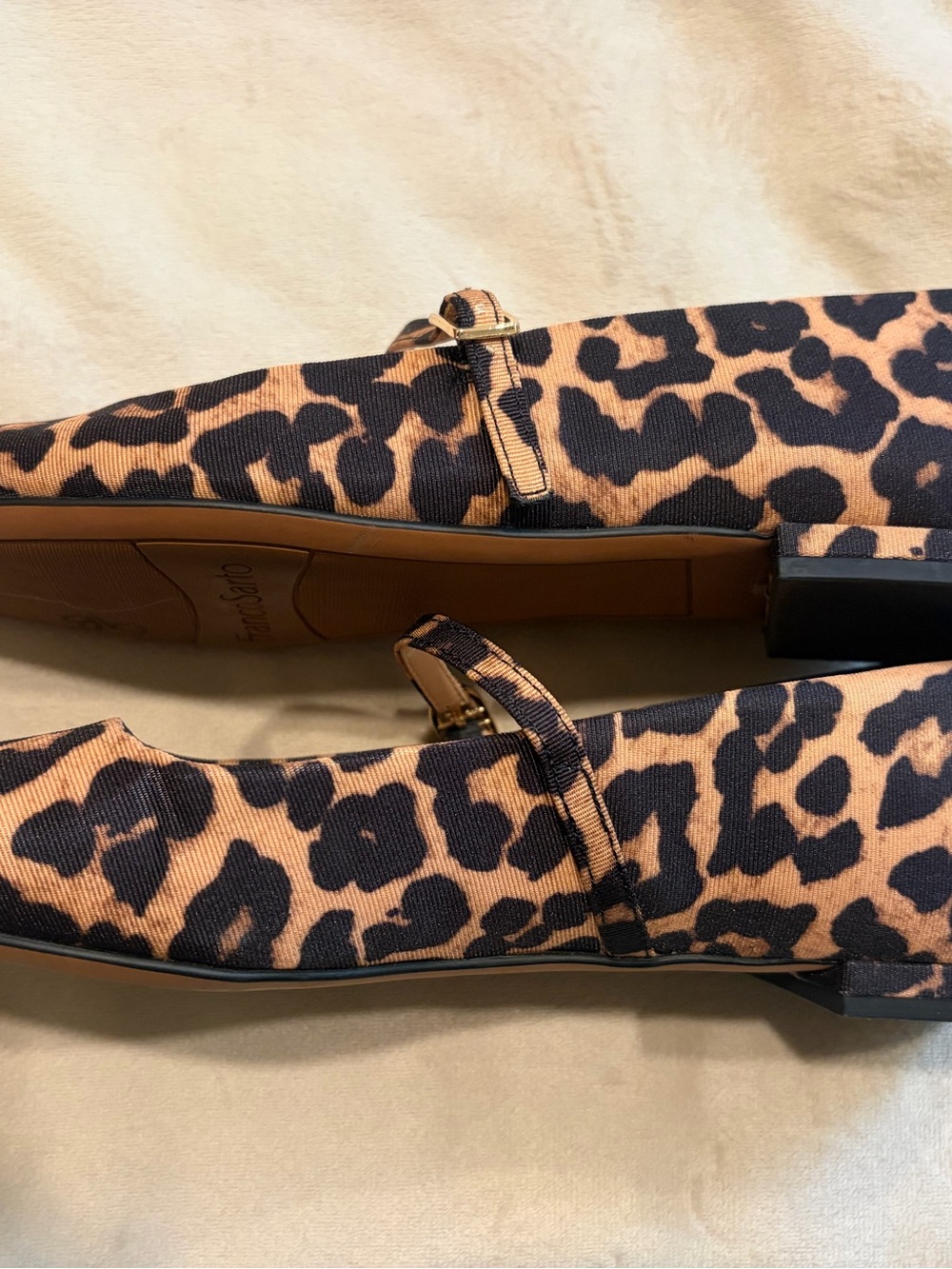 Franco Sarto Leopard-Print Mary Jane Flats ballet loafer 8 - Picture 6 of 8